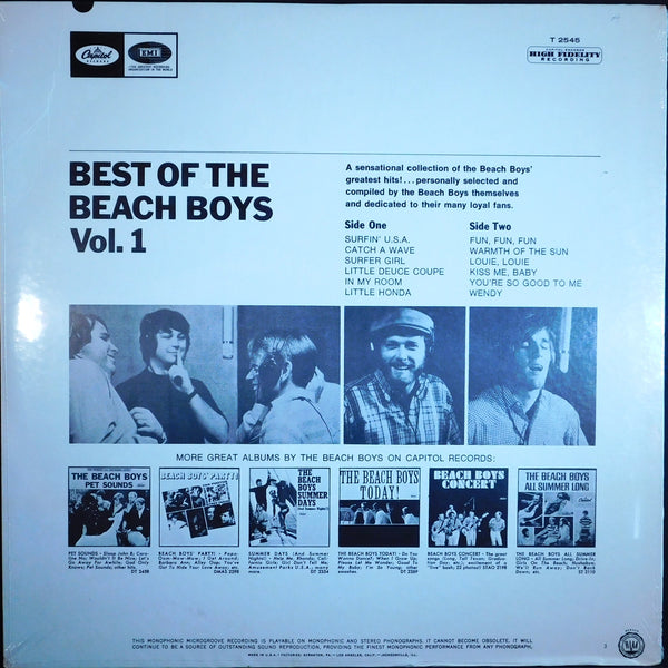 BEACH BOYS BEST OF VOL. 1 MONO SEALED