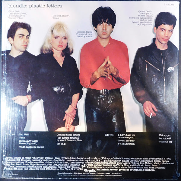 BLONDIE PLASTIC LETTERS