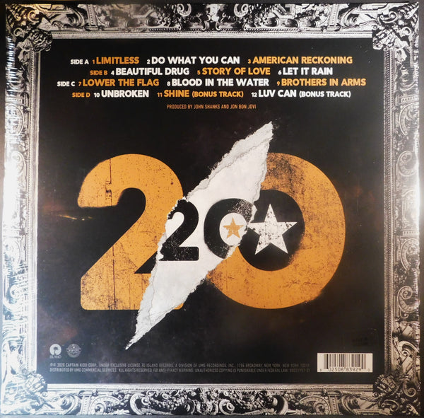 BON JOVI 2020 GOLD VINYL