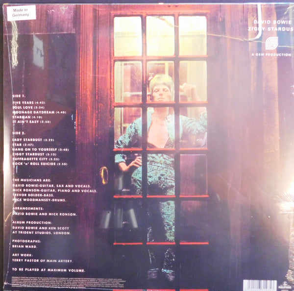 DAVID BOWIE ZIGGY STARDUST HALF-SPEED MASTER 2022 MIX