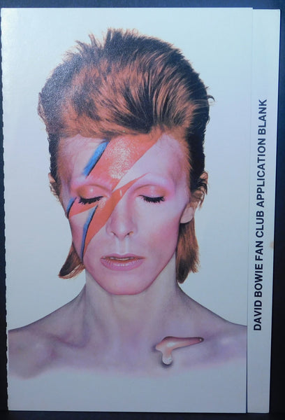 DAVID BOWIE ALADDIN SANE WITH FAN CLUB FLYER