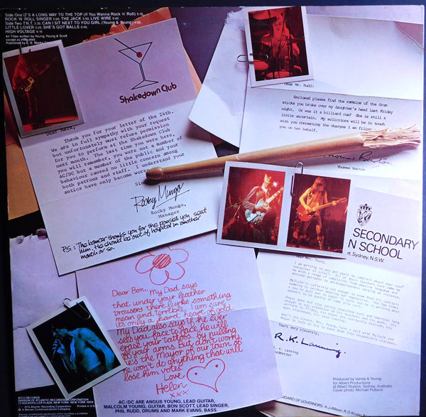 AC/DC HIGH VOLTAGE 1ST PRESSING