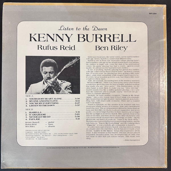 KENNY BURRELL LISTEN TO THE DAWN