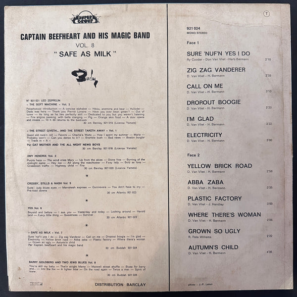 CAPTAIN BEEFHEART AND HIS MAGIC BAND SAFE AS MILK FRANCE