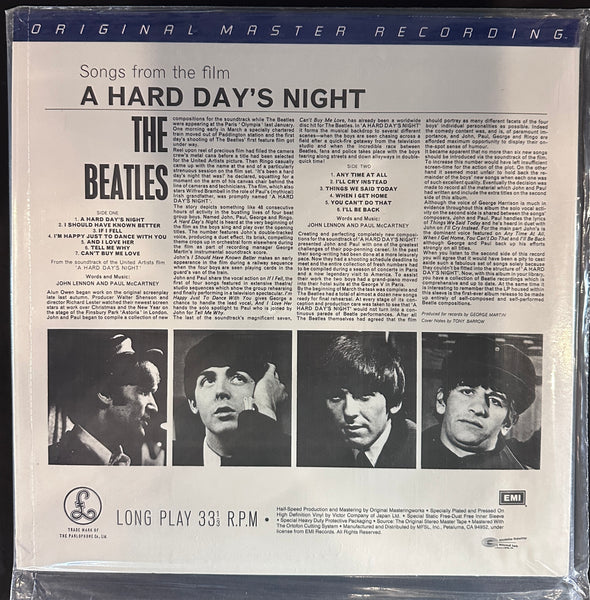 BEATLES A HARD DAY'S NIGHT M.F.S.L