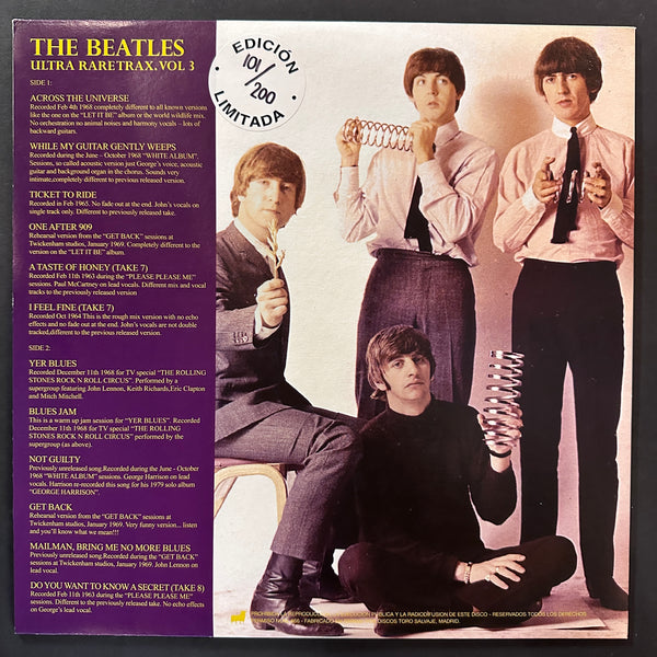 BEATLES ULTRA RARE TRAX VOL. 3