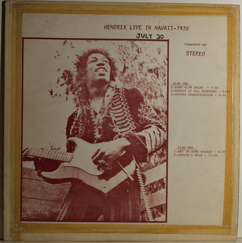 JIMI HENDRIX LIVE IN HAWAII 1970
