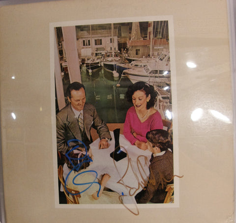 LED ZEPPELIN ROBERT PLANT  JOHN PAUL JONES SIGNED ALBUM COVER