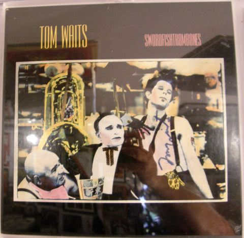 TOM WAITS  SIGNED ALBUM COVER