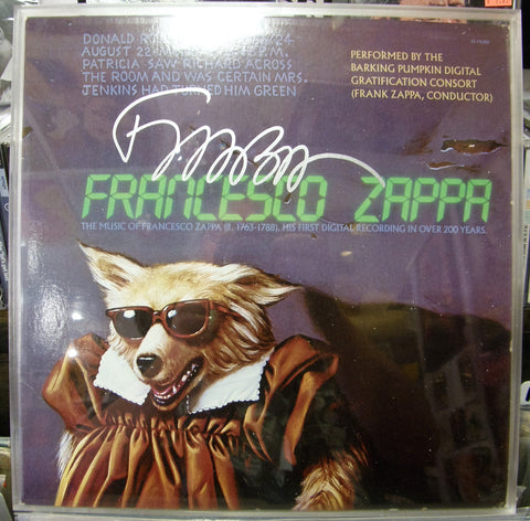 FRANK ZAPPA  SIGNED ALBUM COVER