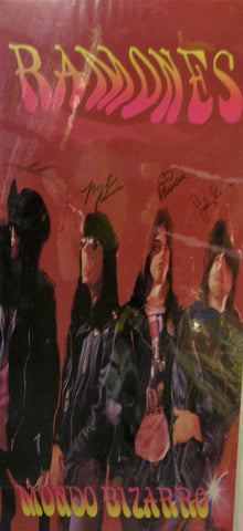RAMONES MONDO BIZARRO POSTER SIGNED