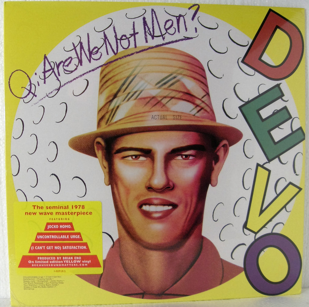 DEVO Q; ARE WE NOT MEN  YELLOW VINYL